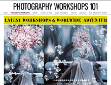 Tablet Screenshot of photographyworkshops101.com